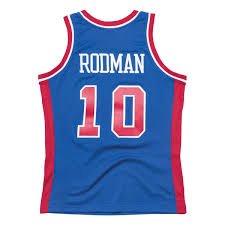 #10 Rodman Pistons M&N jersey blue גופיית כדורסל - Sport&more