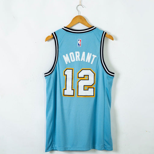 #12 MorantMemphis Grizzlies 2021 city jersey blue (stitched) גופיית כדורסל - Sport&more