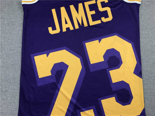 #23 James Los Angeles Lakers Big Face M&N jersey purple גופיית כדורסל - Sport&more