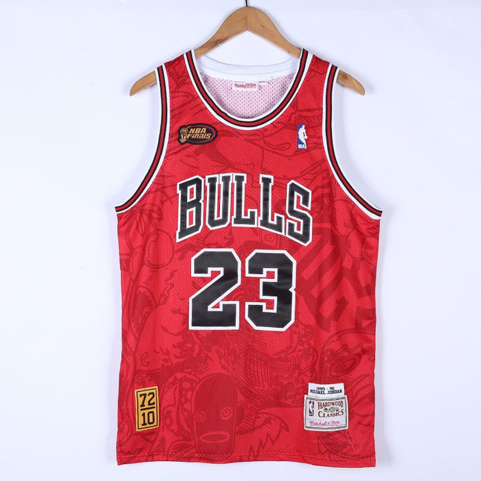 #23 Jordan 1995-96 Chicago Bulls Hebru Brantley X M&N jersey red - Sport&more