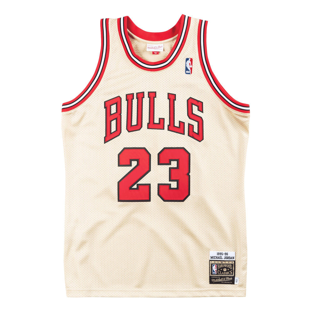 #23 Jordan bulls M&N jersey beige גופיית כדורסל - Sport&more