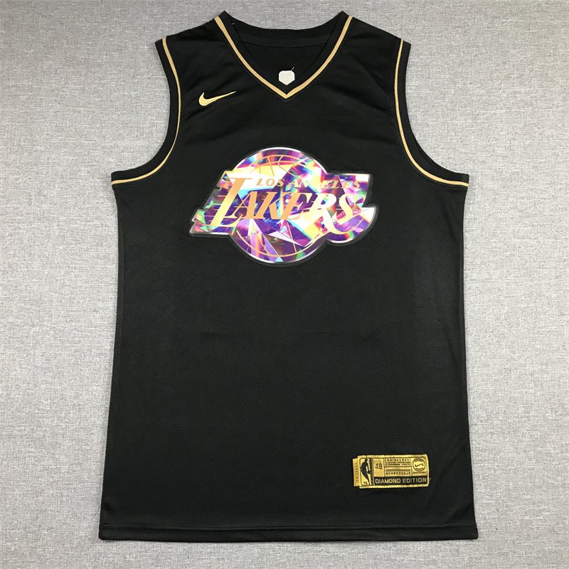 #24 Kobe Bryant Los Angeles Lakers Diamond Edition Black Gold jersey - Sport&more