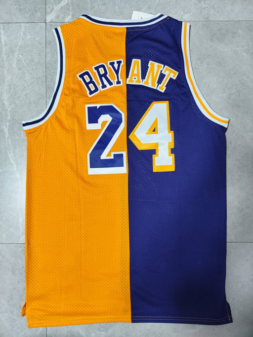 #24 Kobe Bryant Los Angeles Lakers split jersey yellow/purple - Sport&more