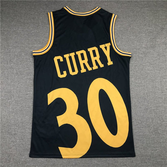 #30 Curry Warriors Big Face M&N jersey black גופיית כדורסל - Sport&more