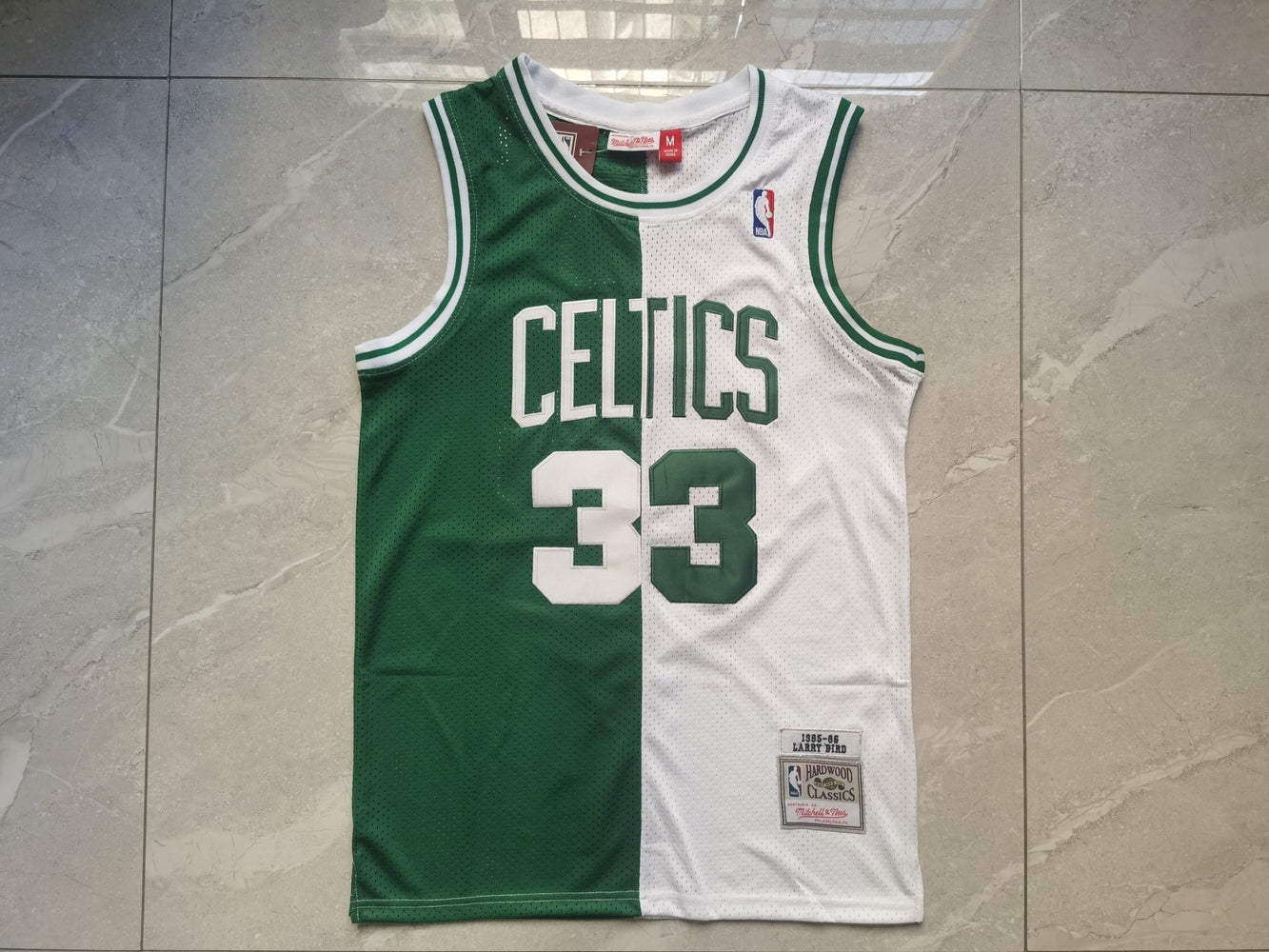 #33 Bird Boston Celtics split jersey green/white - Sport&more