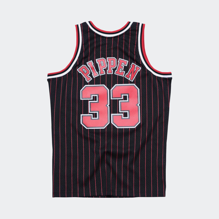 #33 Pippen bulls M&N jersey black with stripe גופיית כדורסל - Sport&more