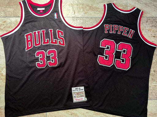 #33 Pippen chicago bulls Authentic M&N jersey black גופיית כדורסל - Sport&more