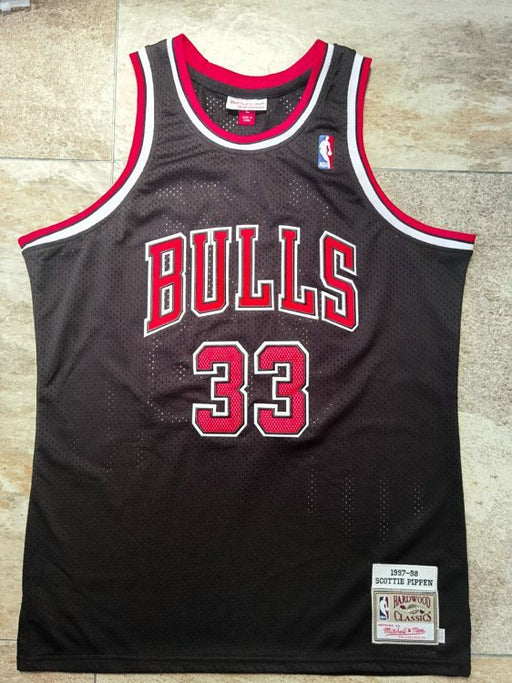 #33 Pippen chicago bulls Authentic M&N jersey black גופיית כדורסל - Sport&more