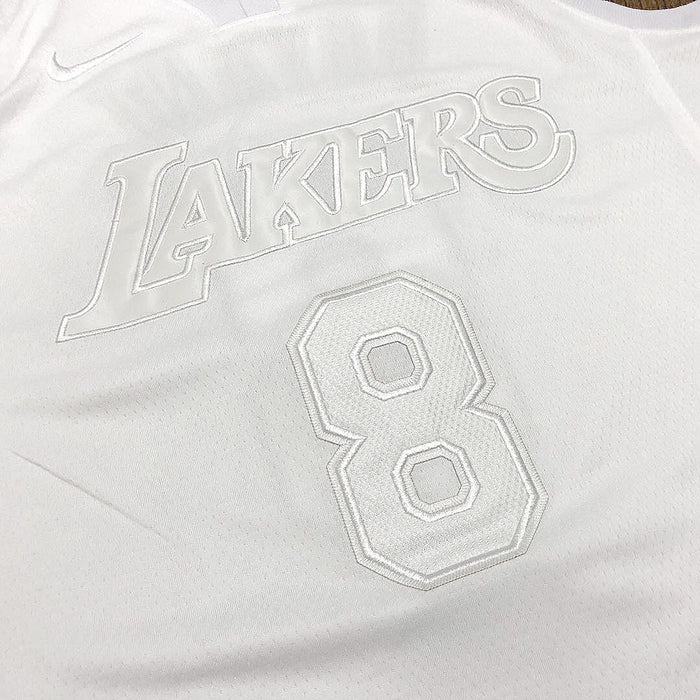 #8 Bryant Lakers Triple White Authentic jersey גופיית כדורסל - Sport&more