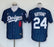 #8 Front #24 back Bryant Dodgers baseball jersey blue stripe white - Sport&more