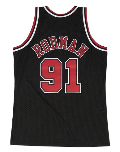 #91 Rodman bulls M&N jersey black גופיית כדורסל - Sport&more