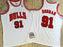 #91 Rodman chicago bulls Authentic M&N jersey white גופיית כדורסל - Sport&more