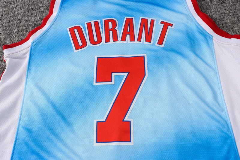 Brooklyn Nets #7 Kevin Durant 2021 Blue Throwback Jersey גופיית כדורסל - Sport&more