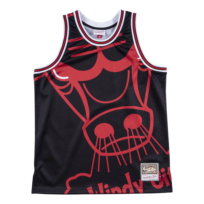 Bulls Big Face M&N jersey black גופיית כדורסל - Sport&more