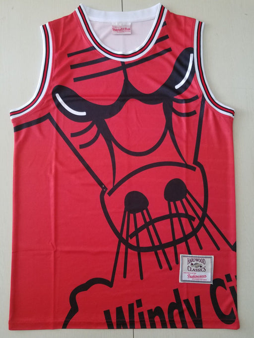 Bulls Big Face M&N jersey red גופיית כדורסל - Sport&more