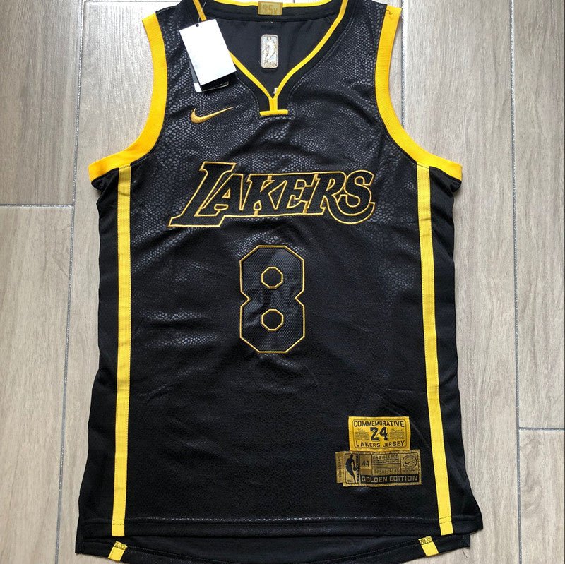 Front 8 Back 24 Bryant Black retired version Authentic jersey גופיית כדורסל - Sport&more