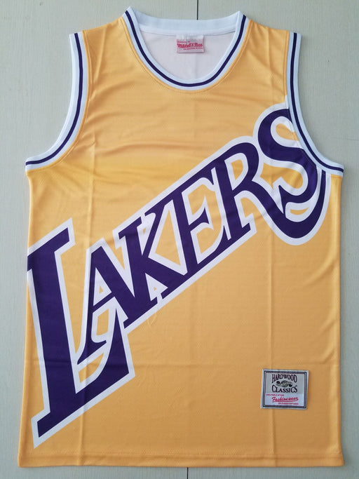 Lakers Big Face M&N jersey yellow גופיית כדורסל - Sport&more