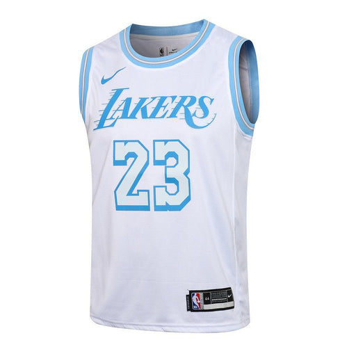 LeBron James #23 Los Angeles Lakers 2021 White City Edition Swingman Jersey גופיית כדורסל - Sport&more