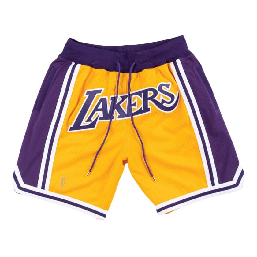 Los Angeles Lakers 1996-97 Just ★ done מכנס כדורסל‏ במלאי מעודכן - Sport&more