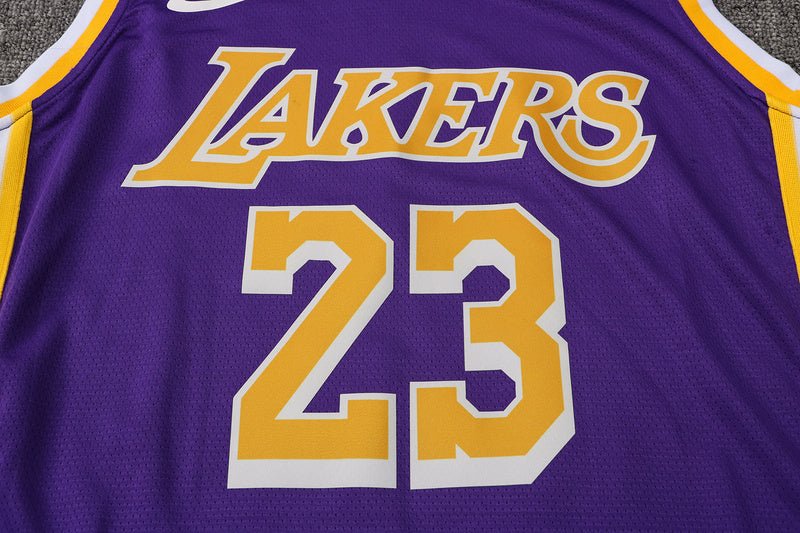 Los Angeles Lakers #23 LeBron James Purple Swingman Jersey גופיית כדורסל - Sport&more