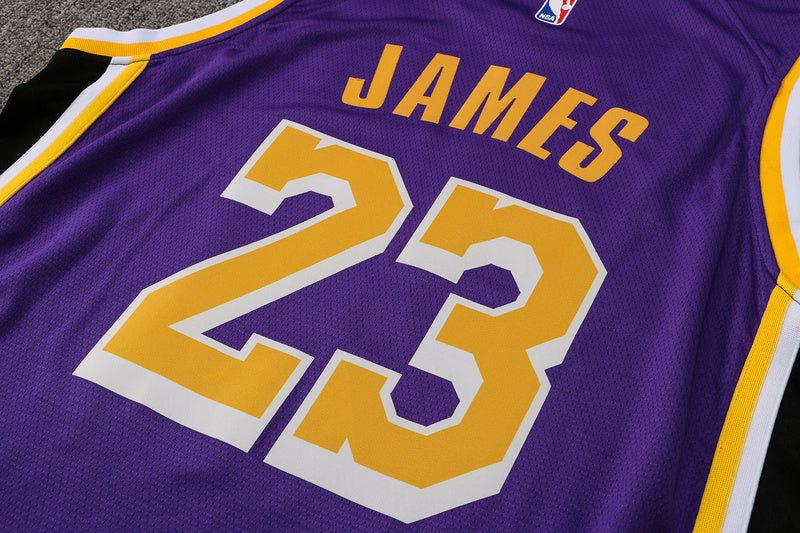 Los Angeles Lakers #23 LeBron James Purple Swingman Jersey גופיית כדורסל - Sport&more