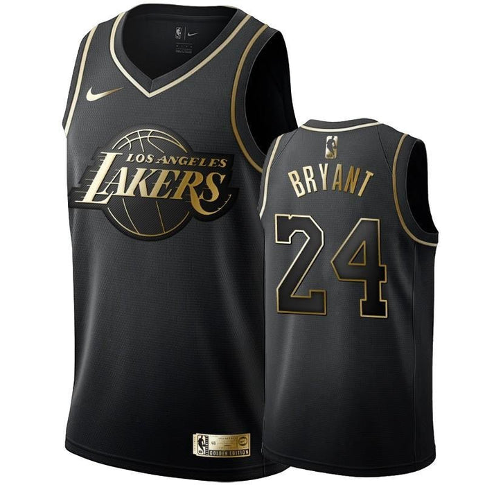 NBA Lakers 24 # Kobe Black Gold Jersey basketball uniform jersey גופיית כדורסל - Sport&more