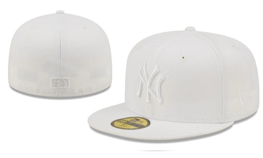 New York Yankees 59 Fifty MLB כובע בייסבול לבן