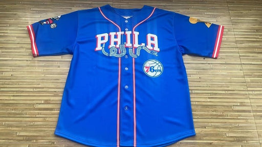 Philadelphia 76ers sleeve jersey blue - Sport&more